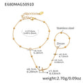E680 Zircon Hand Chain Bracelet / Gold
