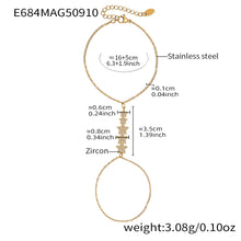 316L Stainless Steel 18K PVD Gold Hand Chain Bracelet made with 316L stainless steel and 18K PVD gold finish for wholesale jewelry buyers - image 14