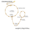 E683 Zircon Hand Chain Bracelet / Gold