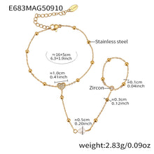 316L Stainless Steel 18K PVD Gold Hand Chain Bracelet made with 316L stainless steel and 18K PVD gold finish for wholesale jewelry buyers - image 16