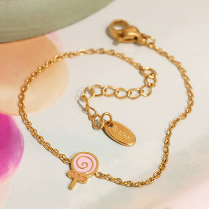 316L Stainless Steel Hand-Painted Enamel Lollipop Jewelry Collection - Image 4