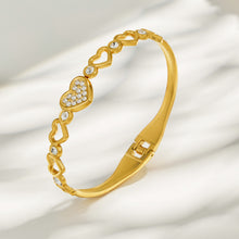 316L Stainless Steel 18K PVD Gold Heart Bangle made with 316L stainless steel and 18K PVD gold finish for wholesale jewelry buyers - image 4