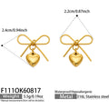 Bow‑Knot Heart / Earrings
