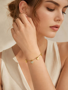 316L Stainless Steel 18K PVD Gold Heart Bracelet made with 316L stainless steel and 18K PVD gold finish for wholesale jewelry buyers - image 13