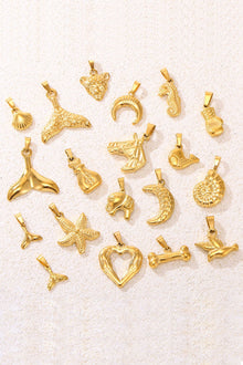 316L Stainless Steel Gold Pendant Necklace Charm Collection