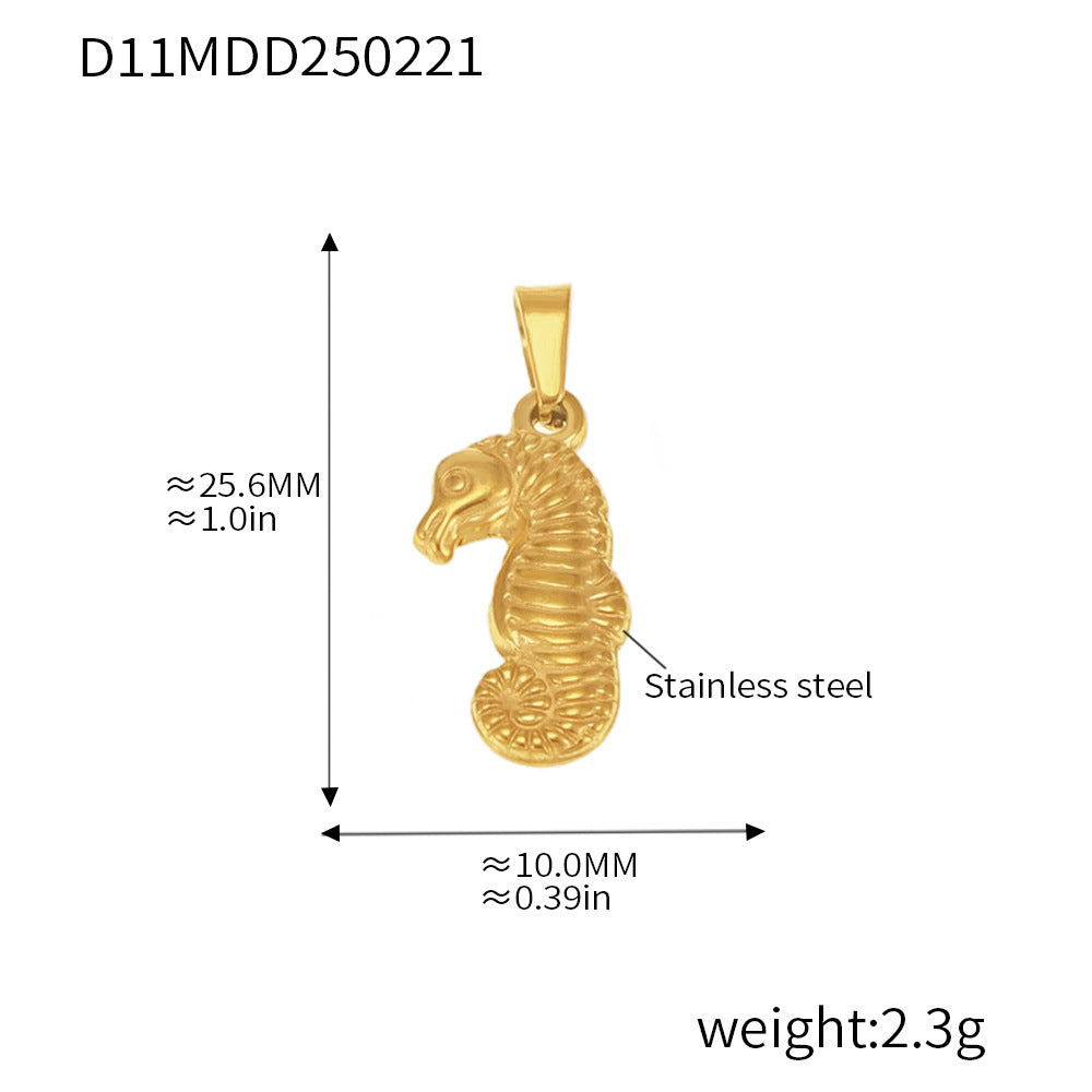 316L Stainless Steel Gold Pendant Necklace Charm Collection