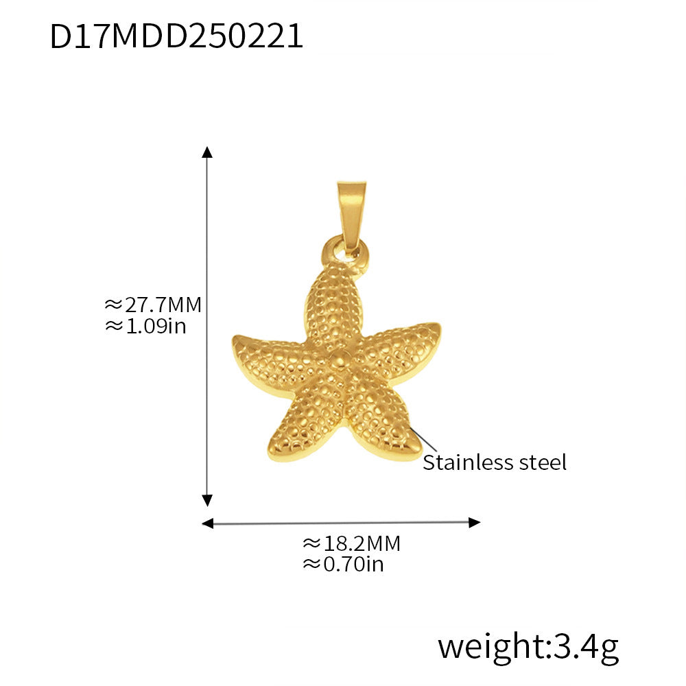 316L Stainless Steel Gold Pendant Necklace Charm Collection