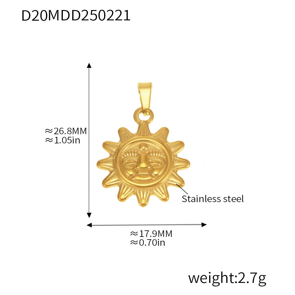 316L Stainless Steel Gold Pendant Necklace Charm Collection