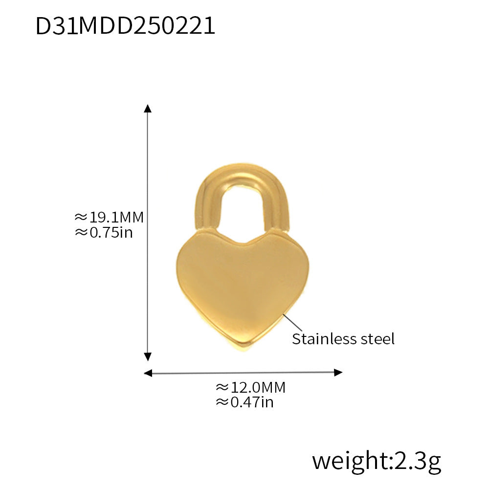 316L Stainless Steel Gold Pendant Necklace Charm Collection
