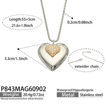 316L Stainless Steel 18K PVD Gold Heart Necklace made with 316L stainless steel and 18K PVD gold finish for wholesale jewelry buyers - image 18