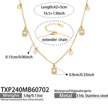 316L Stainless Steel 18K PVD Gold Heart Necklace made with 316L stainless steel and 18K PVD gold finish for wholesale jewelry buyers - image 5