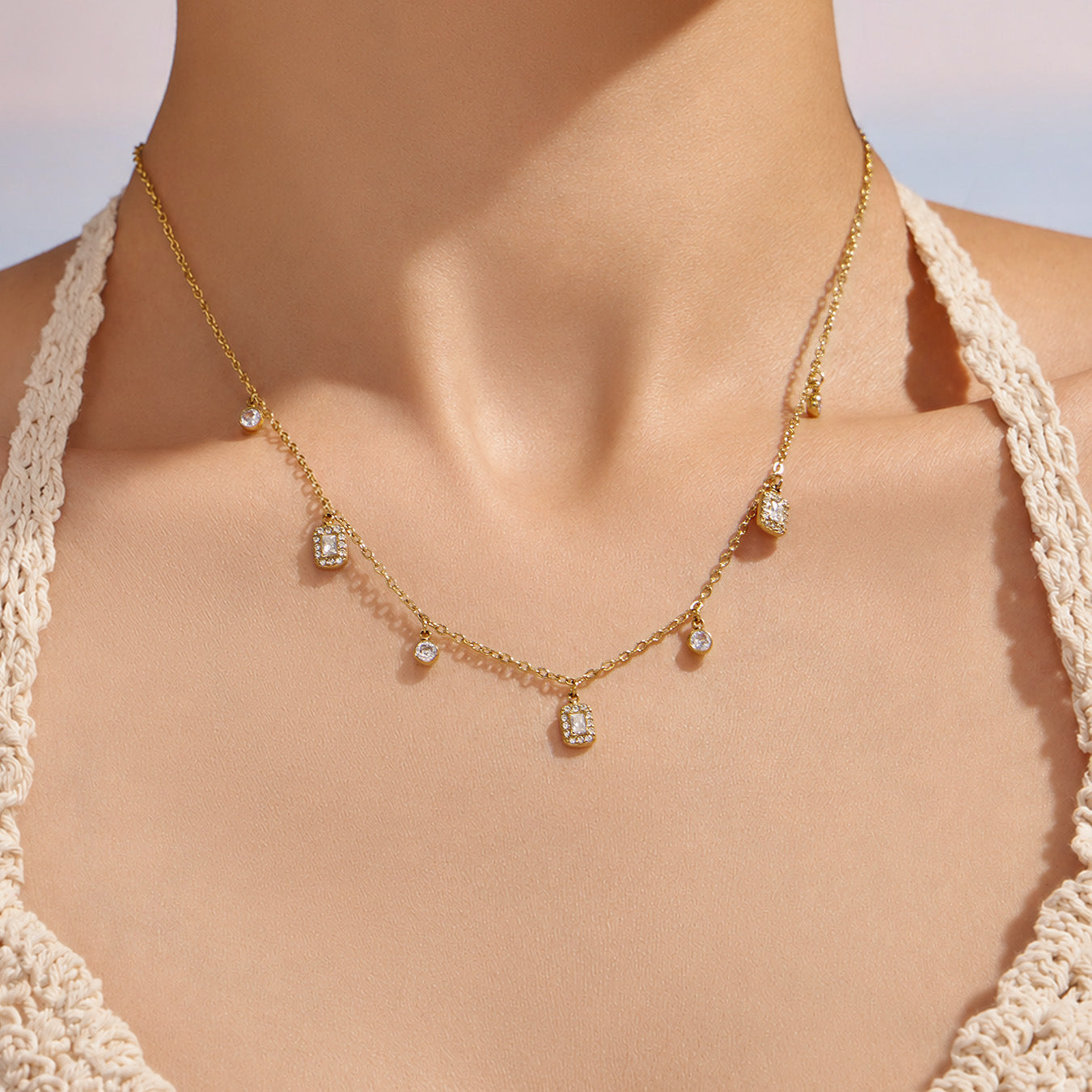 316L Stainless Steel 18K PVD Gold Heart Necklace made with 316L stainless steel and 18K PVD gold finish for wholesale jewelry buyers - image 6