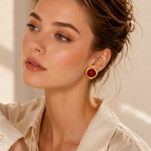 Close-up of the 316L Stainless Steel Heart Pearl Earrings
