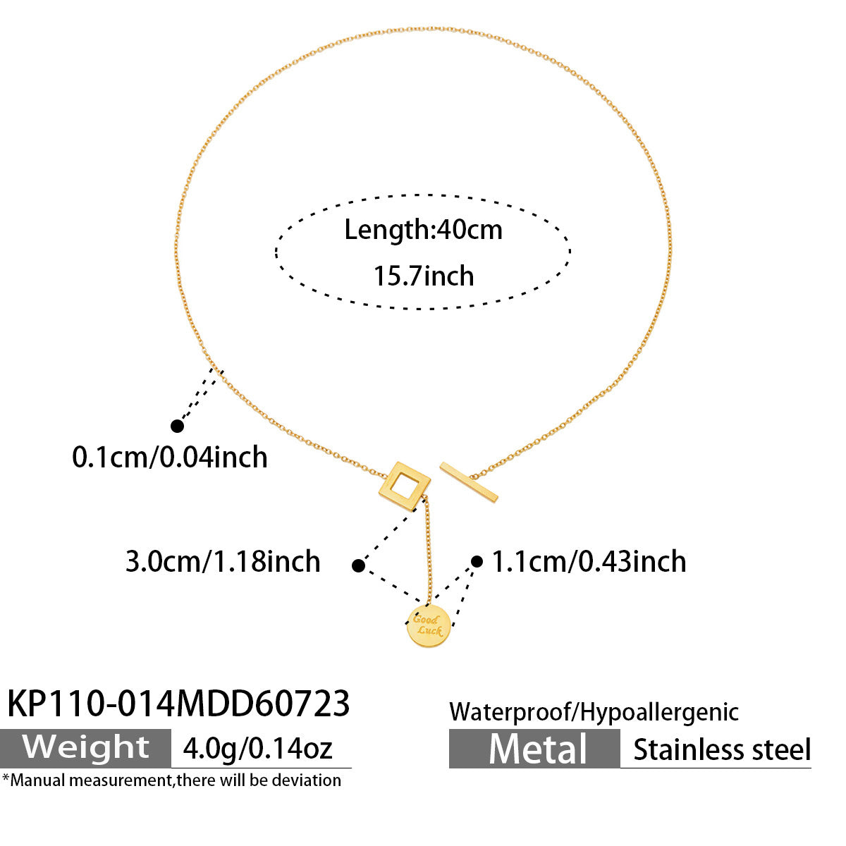 316L Stainless Steel 18K PVD Gold Heart Pendant Necklace made with 316L stainless steel and 18K PVD gold finish for wholesale jewelry buyers - image 13