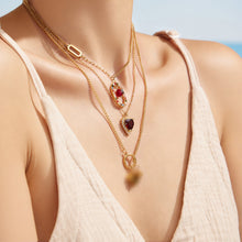 Heart Pendant Necklace in Gold Color