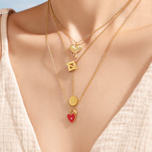316L Stainless Steel 18K PVD Gold Heart Pendant Necklace made with 316L stainless steel and 18K PVD gold finish for wholesale jewelry buyers - image 26