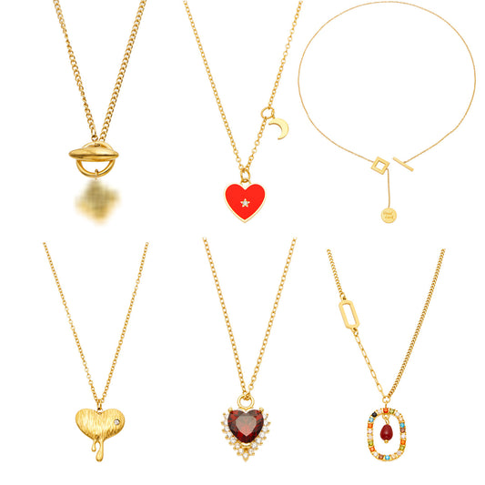 Colorful Zircon Necklace Display