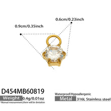 316L Stainless Steel 18K PVD Gold Heart Zircon Pendant Earrings made with 316L stainless steel and 18K PVD gold finish for wholesale jewelry buyers - image 10