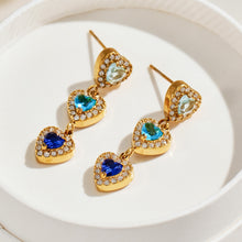 316L Stainless Steel 18K PVD Gold Heart Zircon Earrings made with 316L stainless steel and 18K PVD gold finish for wholesale jewelry buyers - image 13