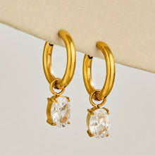 316L Stainless Steel 18K PVD Gold Heart Zircon Pendant Earrings made with 316L stainless steel and 18K PVD gold finish for wholesale jewelry buyers - image 21