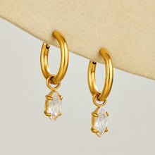 316L Stainless Steel 18K PVD Gold Heart Zircon Pendant Earrings made with 316L stainless steel and 18K PVD gold finish for wholesale jewelry buyers - image 22