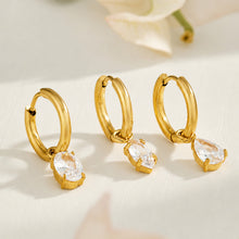 316L Stainless Steel 18K PVD Gold Heart Zircon Pendant Earrings made with 316L stainless steel and 18K PVD gold finish for wholesale jewelry buyers - image 23
