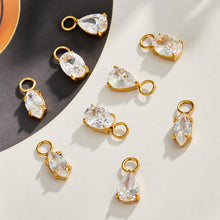 316L Stainless Steel 18K PVD Gold Heart Zircon Pendant Earrings made with 316L stainless steel and 18K PVD gold finish for wholesale jewelry buyers - image 24