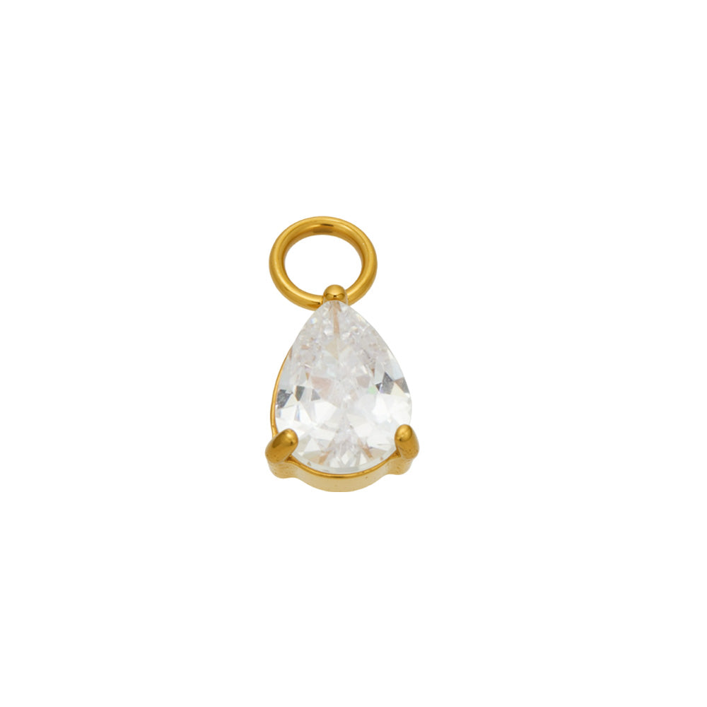 Stylish zircon drop earrings suitable for all occasions