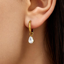 316L Stainless Steel 18K PVD Gold Heart Zircon Pendant Earrings made with 316L stainless steel and 18K PVD gold finish for wholesale jewelry buyers - image 30