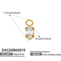 Pendant / Tapered Zircon Gold