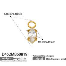 316L Stainless Steel 18K PVD Gold Heart Zircon Pendant Earrings made with 316L stainless steel and 18K PVD gold finish for wholesale jewelry buyers - image 6