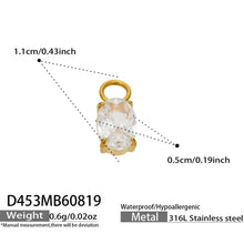 316L Stainless Steel 18K PVD Gold Heart Zircon Pendant Earrings made with 316L stainless steel and 18K PVD gold finish for wholesale jewelry buyers - image 8