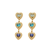 316L Stainless Steel 18K PVD Gold Heart Zircon Earrings made with 316L stainless steel and 18K PVD gold finish for wholesale jewelry buyers - image 9