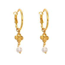 316L Stainless Steel Hollow Clover Charm Huggie Earrings - Image 3