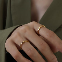 316L Stainless Steel 18K PVD Gold Hollow Ring made with 316L stainless steel and 18K PVD gold finish for wholesale jewelry buyers - image 4