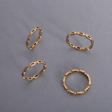 316L Stainless Steel 18K PVD Gold Hollow Ring made with 316L stainless steel and 18K PVD gold finish for wholesale jewelry buyers - image 5