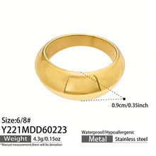 316L Stainless Steel Hypoallergenic Rings | Geometric Stackable Ring Set - Geometric Stackable Ring Set Minimalist Sensitive Skin Friendly - Detail 4