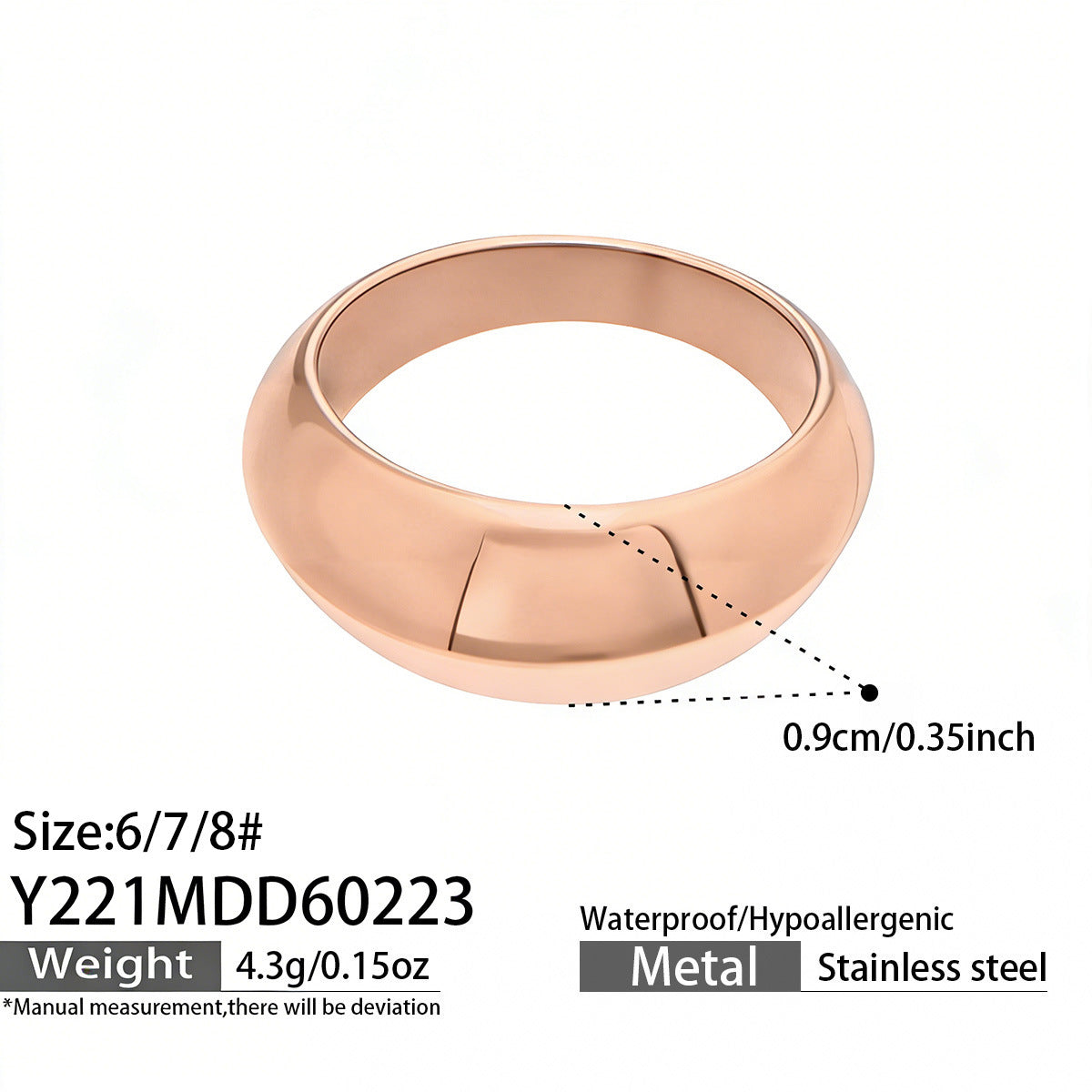 316L Stainless Steel Hypoallergenic Rings | Geometric Stackable Ring Set - Geometric Stackable Ring Set Minimalist Sensitive Skin Friendly - Detail 5
