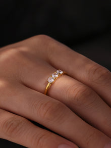 316L Stainless Steel Hypoallergenic Rings | Sparkling 5A Zircon Slim Adjustable - Sparkling Zircon Ring, Slim Band, Open Ring, Adjustable Ring, Modern Design Sensitive Skin Friendly - Detail 12