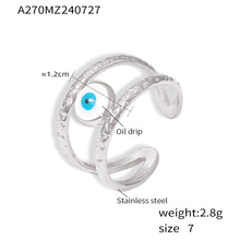 316L Stainless Steel Irregular Enamel Glaze Ring - Image 4