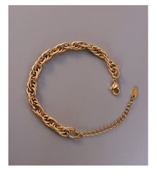 316L Stainless Steel Italian Inspired Twist Braided Chain Necklace & Bracelet - Image 7