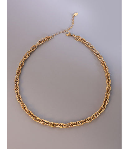 316L Stainless Steel Italian Inspired Twist Braided Chain Necklace & Bracelet - Image 8