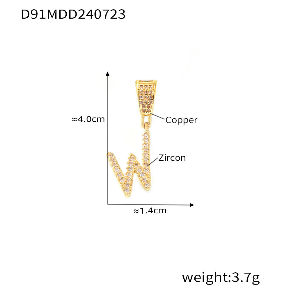 316L Stainless Steel 18K PVD Gold Letter Charm Pendant made with 316L stainless steel and 18K PVD gold finish for wholesale jewelry buyers - image 10