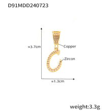 316L Stainless Steel 18K PVD Gold Letter Charm Pendant made with 316L stainless steel and 18K PVD gold finish for wholesale jewelry buyers - image 17