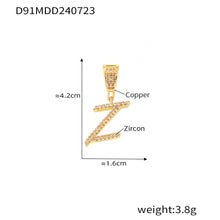 316L Stainless Steel Letter Charm Pendant - B