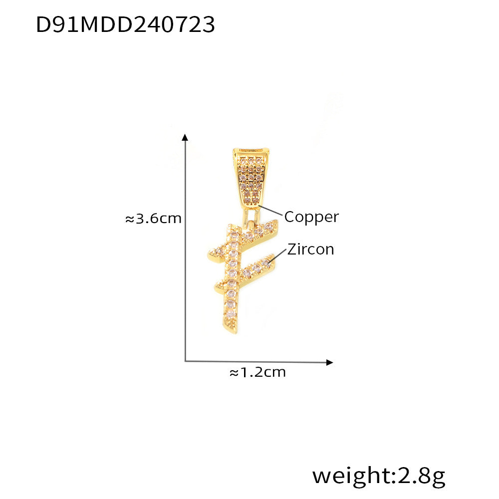 316L Stainless Steel 18K PVD Gold Letter Charm Pendant made with 316L stainless steel and 18K PVD gold finish for wholesale jewelry buyers - image 20