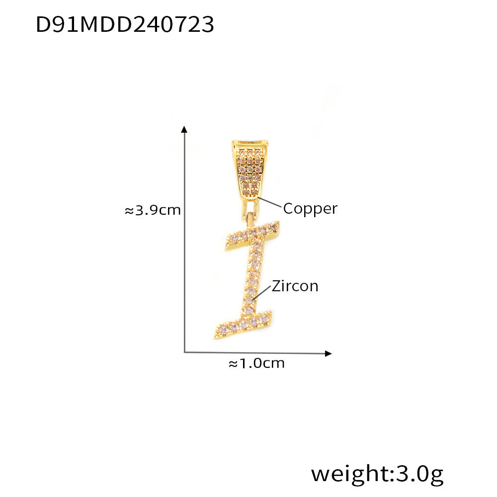 316L Stainless Steel 18K PVD Gold Letter Charm Pendant made with 316L stainless steel and 18K PVD gold finish for wholesale jewelry buyers - image 23