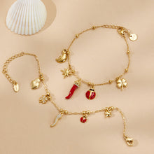316L Stainless Steel Lucky Charm DIY Necklace & Bracelet Set | 18K PVD Gold