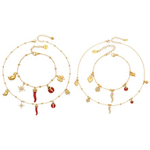 316L Stainless Steel Lucky Charm DIY Necklace & Bracelet Set | 18K PVD Gold