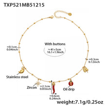 316L Stainless Steel Lucky Charm DIY Necklace & Bracelet Set | 18K PVD Gold